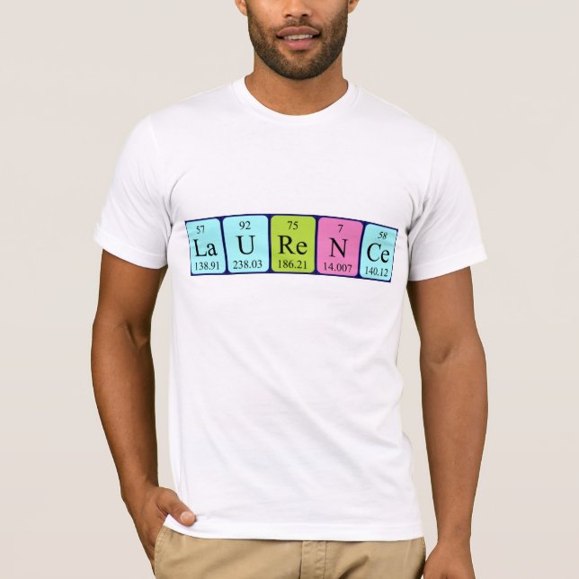 Camisa de nombre de mesa periódica Laurence (Anverso)