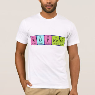 camisa de nombre de tabla periódica