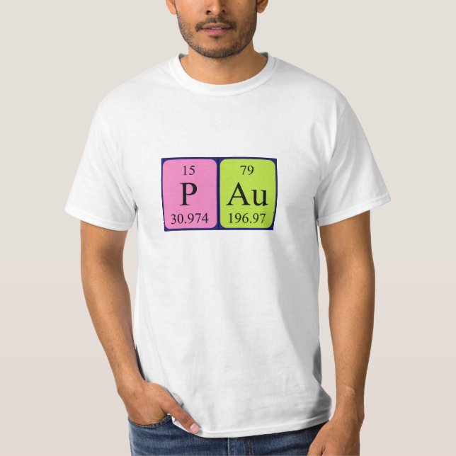 Camisa de nombre de tabla periódica (Anverso)
