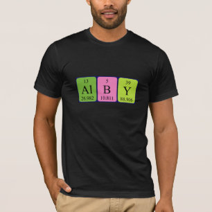 Camisa de nombre de tabla periódica Alby