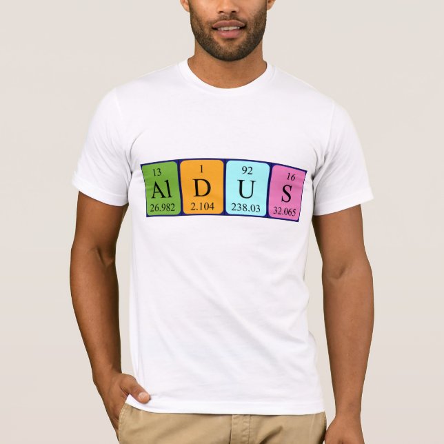 Camisa de nombre de tabla periódica Aldus (Anverso)