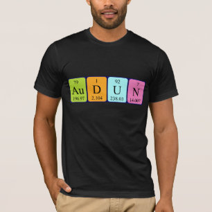 Camisa de nombre de tabla periódica Audun