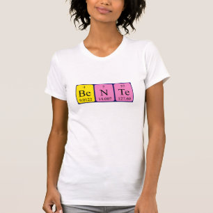 Camisa de nombre de tabla periódica Bente