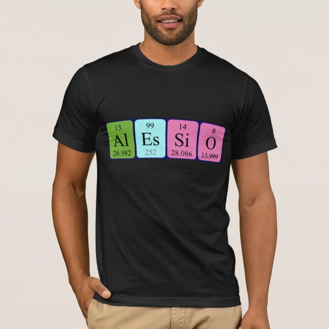 Camisa de nombre de tabla periódica de Alessio (Anverso)