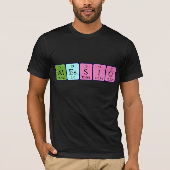 Camisa de nombre de tabla periódica de Alessio (Anverso)