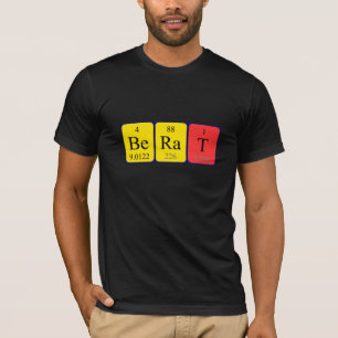 Camisa de nombre de tabla periódica de Berat