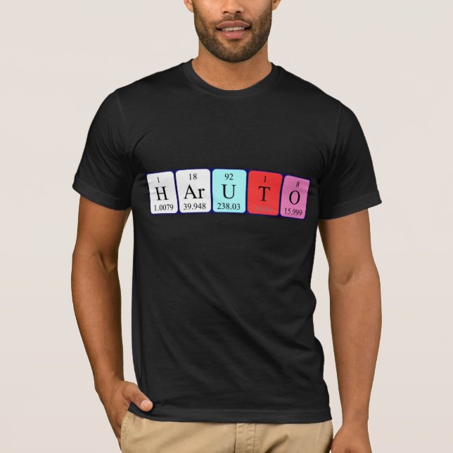 Camisa de nombre de tabla periódica de Haruto (Anverso)