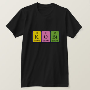 Camisa de nombre de tabla periódica de Kobi