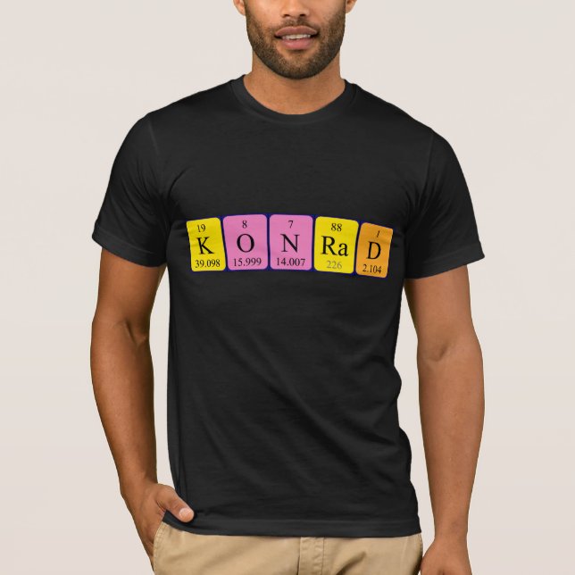 Camisa de nombre de tabla periódica de Konrad (Anverso)