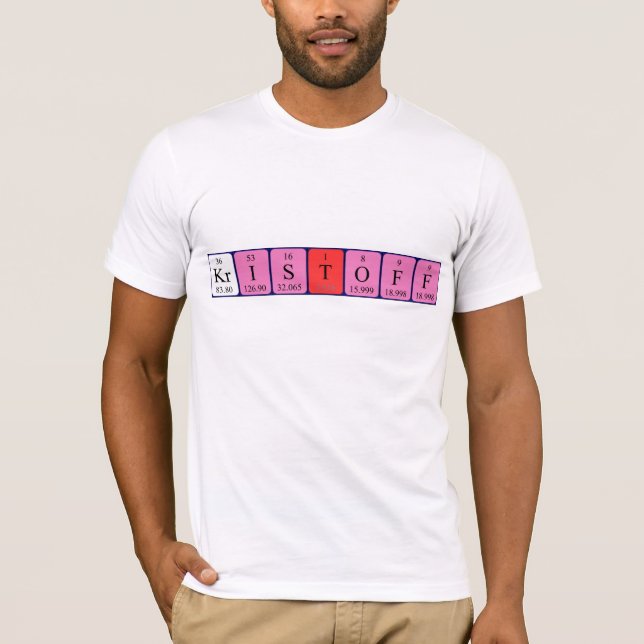 Camisa de nombre de tabla periódica de Kristoff (Anverso)