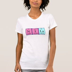 Camisa de nombre de tabla periódica de Nila