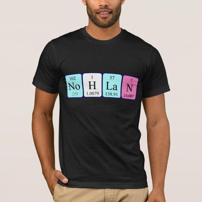 camisa de nombre de tabla periódica de Nohlan (Anverso)
