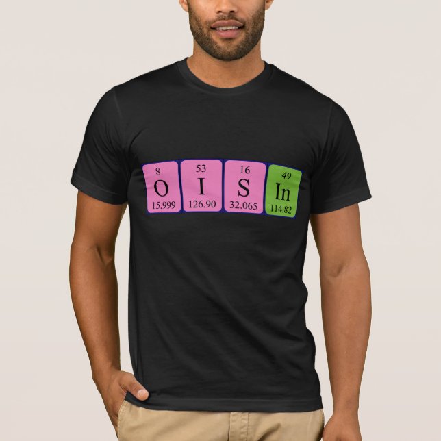 Camisa de nombre de tabla periódica de Oisin (Anverso)