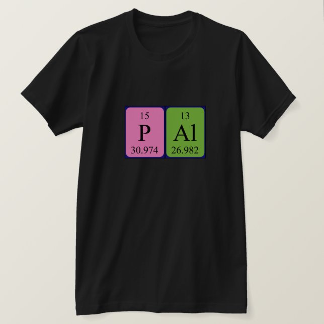 Camisa de nombre de tabla periódica de Pál (Anverso del diseño)