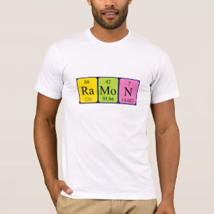 Camisa de nombre de tabla periódica de Ramon