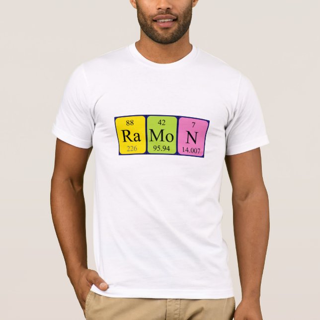 Camisa de nombre de tabla periódica de Ramon (Anverso)