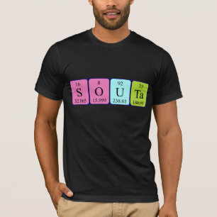 Camisa de nombre de tabla periódica de Souta