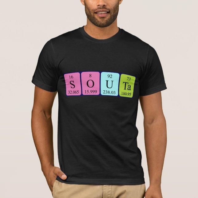 Camisa de nombre de tabla periódica de Souta (Anverso)