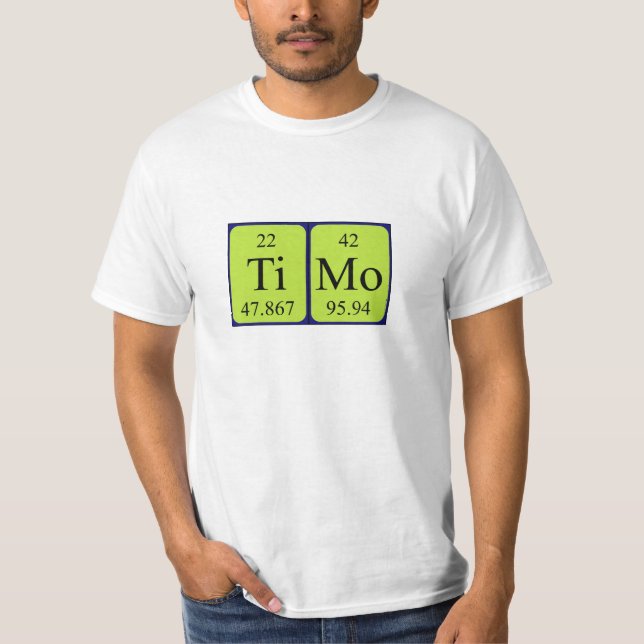 Camisa de nombre de tabla periódica de Timo (Anverso)