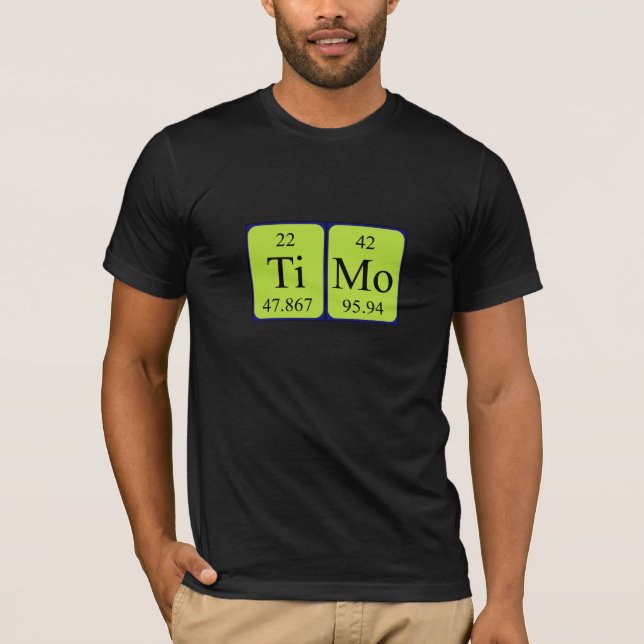 Camisa de nombre de tabla periódica de Timo (Anverso)