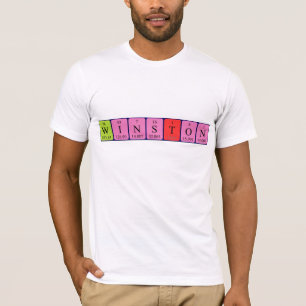 Camisa de nombre de tabla periódica de Winston