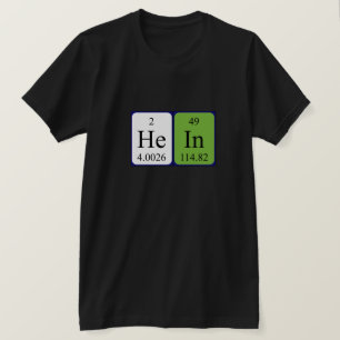 Camisa de nombre de tabla periódica Hein