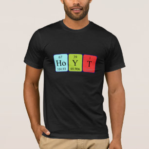 Camisa de nombre de tabla periódica Hoyt