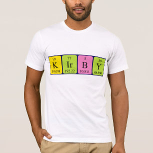 Camisa de nombre de tabla periódica Kirby