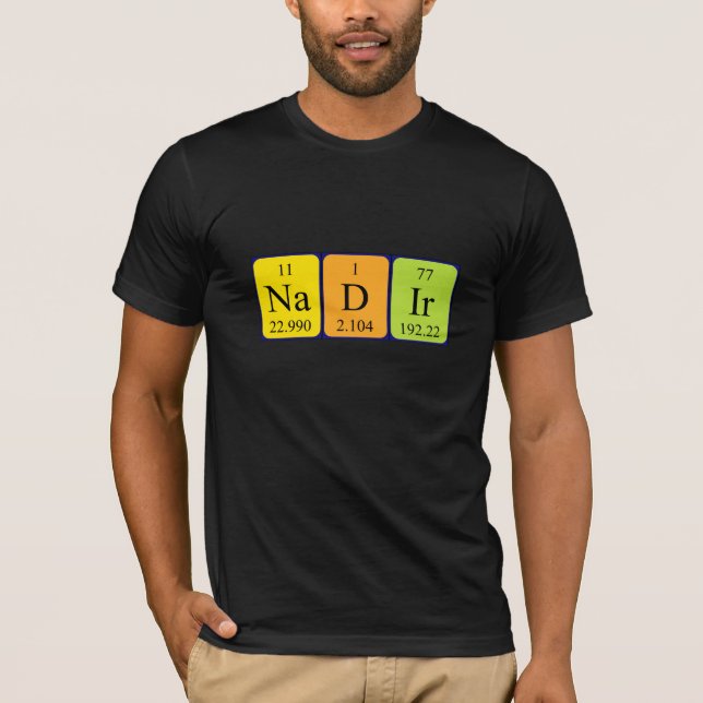 camisa de nombre de tabla periódica Nadir (Anverso)