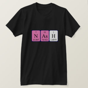 Camisa de nombre de tabla periódica Nash