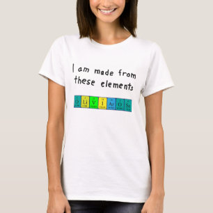 Camisa de nombre de tabla periódica Olivia-Rosa