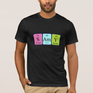Camisa de nombre de tabla periódica Samy