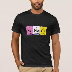 Camisa de nombre de tabla periódica Seneca