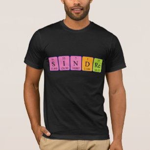 Camisa de nombre de tabla periódica Sindre