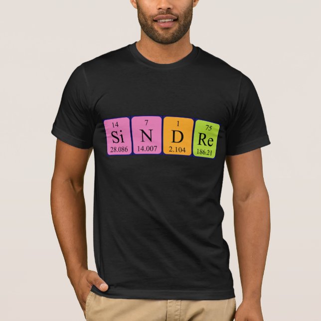 Camisa de nombre de tabla periódica Sindre (Anverso)