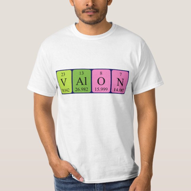 Camisa de nombre de tabla periódica Valon (Anverso)