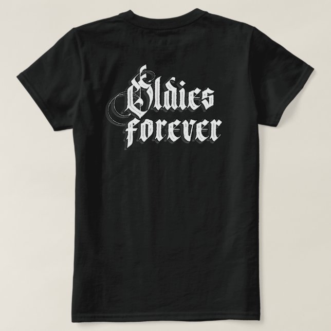 Camisa de nombre personalizado para mujeres mayore (Reverso del diseño)