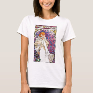 Camisa de Nouveau del arte del vintage por Mucha