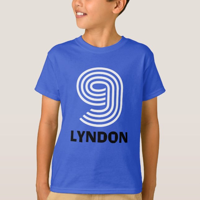 Camisa de Noveno Cumpleaños de los Niños (Anverso)