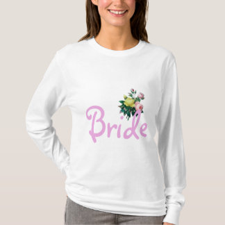 camisa de novia con flores de rosa vintage rosa y