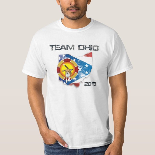 Camisa de Ohio del equipo de "Eli" del beagle (Anverso)