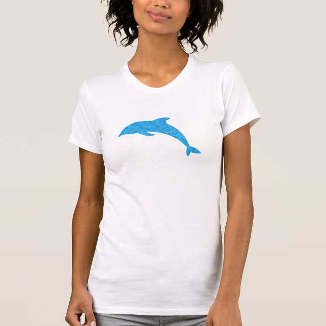 Camisa de olas de delfines para niños acuáticos (Anverso)