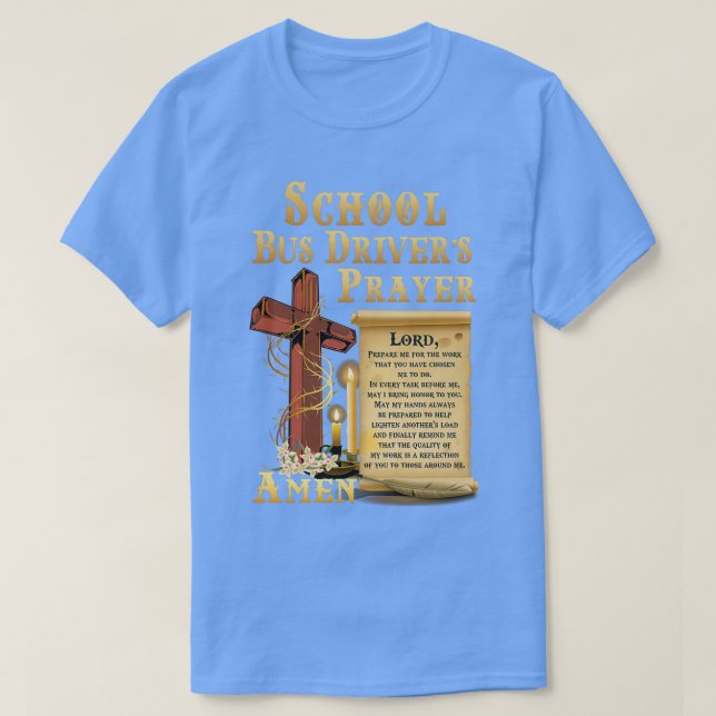 Camisa de oración para conductores de autobús esco (Diseño del anverso)