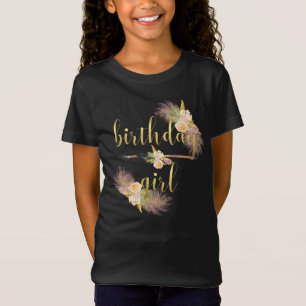 Camisa de oro elegante del negro del chica del