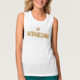 Camisa de oro para Purpurina de vino Wineing