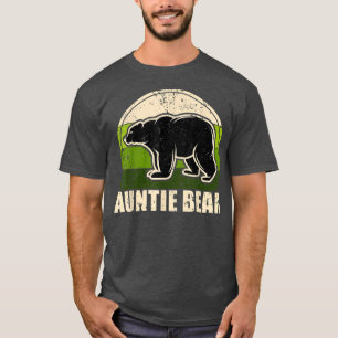 camisa de oso de tía para las mujeres, camiseta de