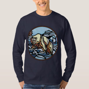 Camisa de oso tribal de arte de oso polar camiseta