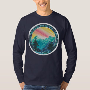 Camisa de paisaje de las montañas - john muir - es