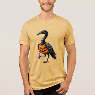 Camisa de pájaro cigüeña calabaza Halloween Jack O