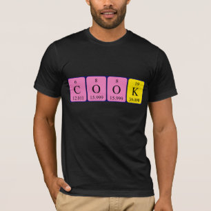 Camisa de palabras de tabla periódica de Cook